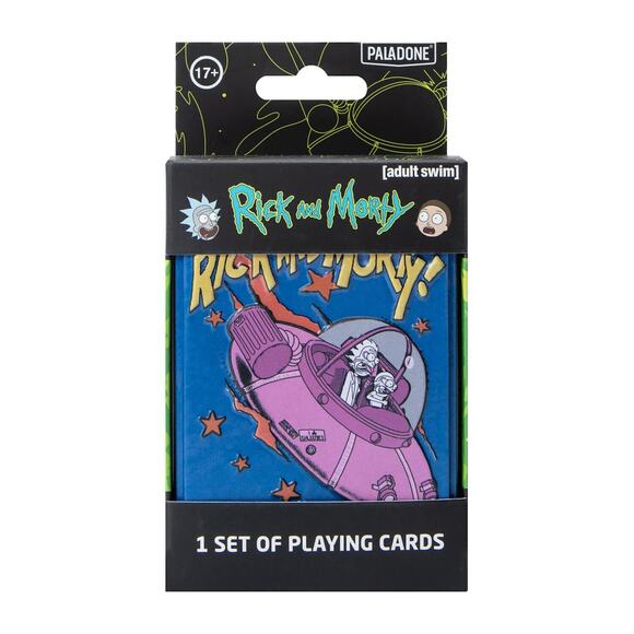 🔥Rick and Morty Playing Cards w Metal Tin Case Adult Swim Paladone BNWT🔥 - Picture 1 of 4